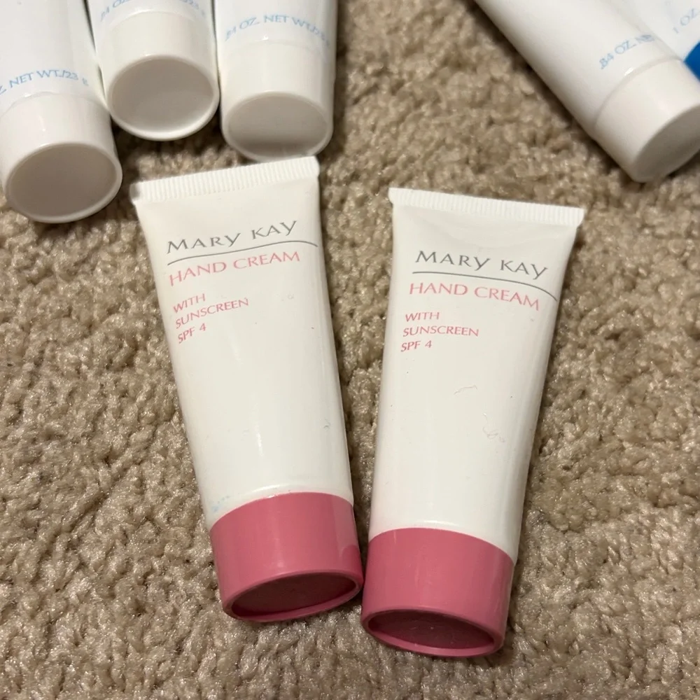 Mary Kay body cleansing gel, buffering cream and hand cream